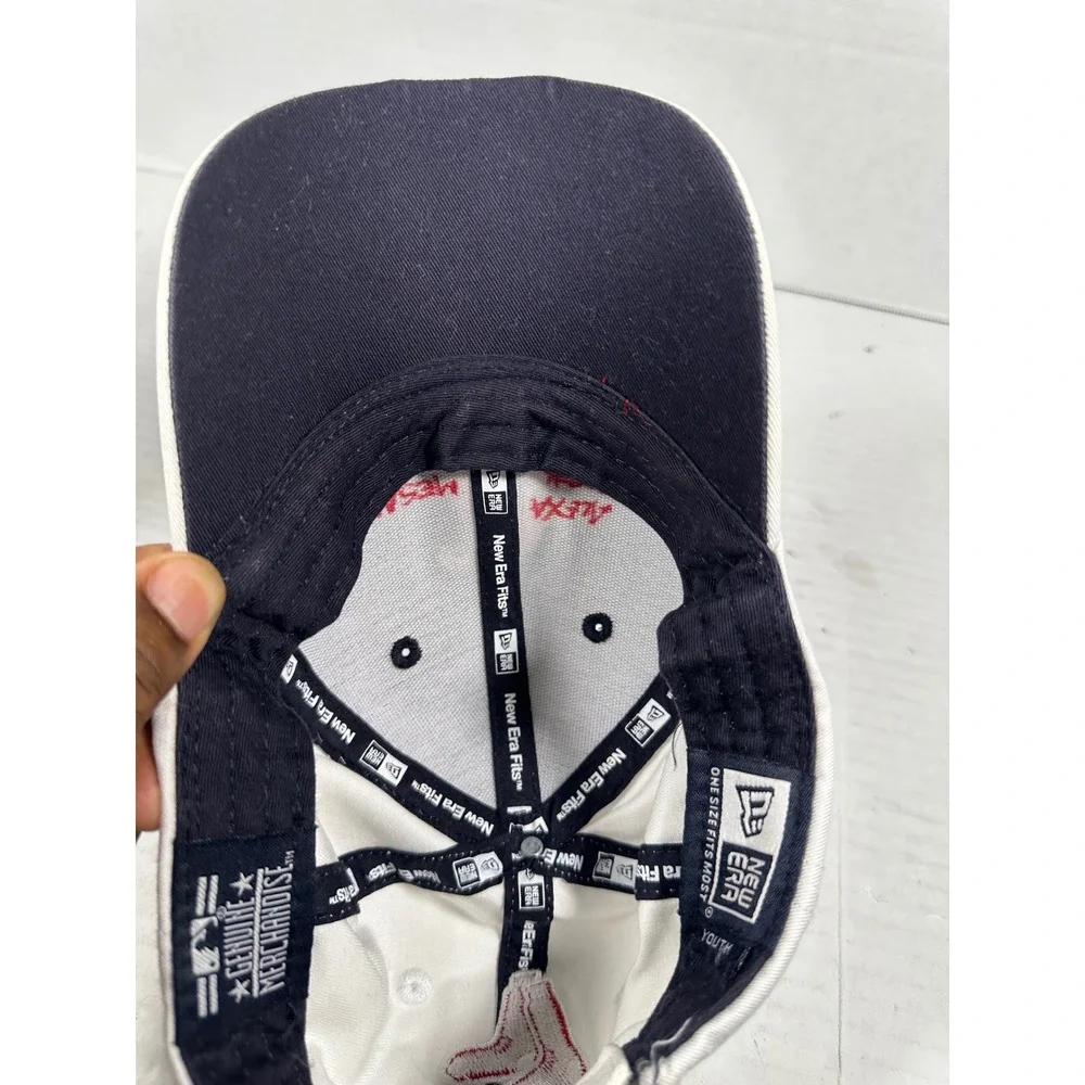 New Era Boston‎ Red Sox MLB Youth Hat Navy White Adjustable Baseball Cap
